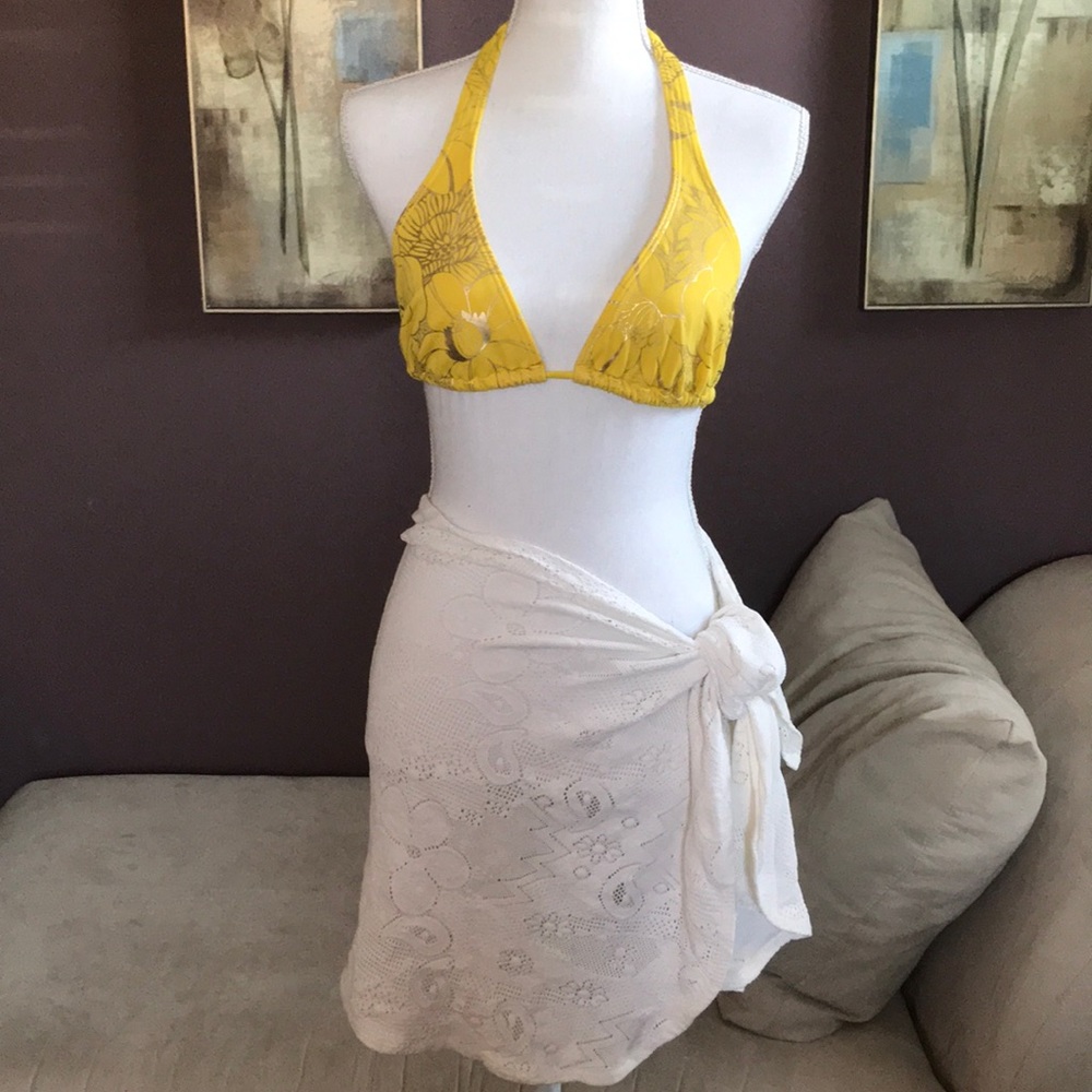 Victoria's Secret White Swim Sarong Only
